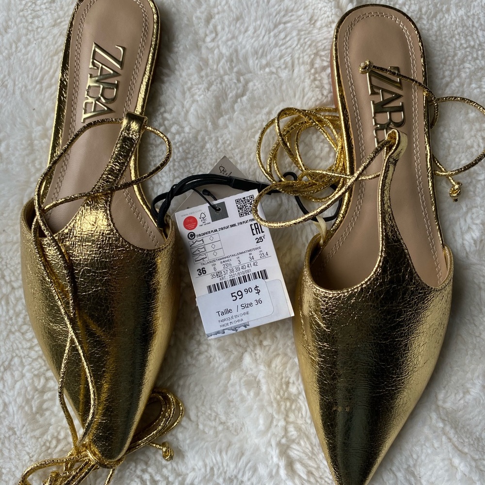NWT ZARA flats